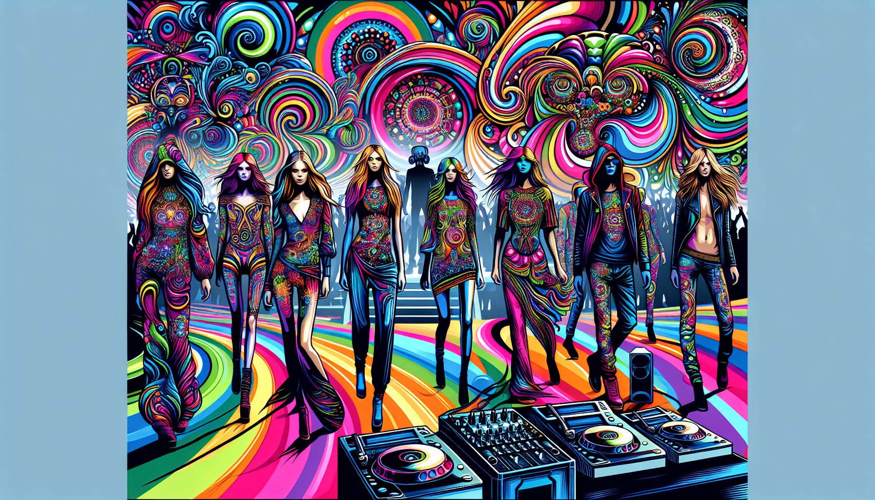 ULTRAPSY clothing and accessories with psychedelic designs